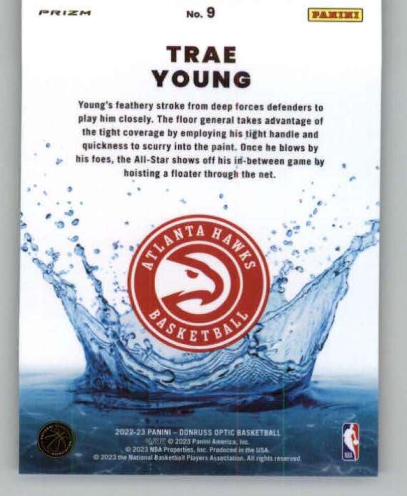 Amazon.com: 2022-23 Donruss Optic Splash Purple #9 Trae Young